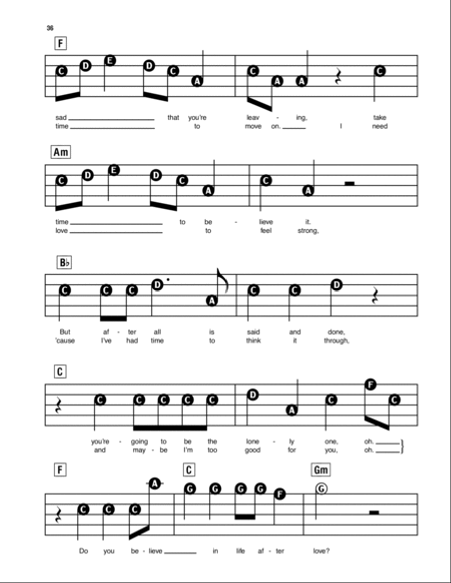 Believe Electronic Keyboard scores gallery preview page 2
