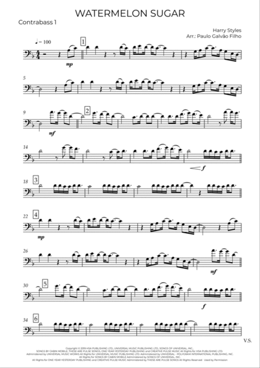 Watermelon Sugar Watermelon Sugar String Trio scores gallery preview page 6
