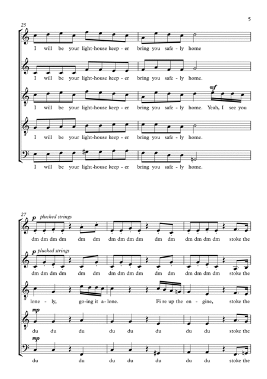 The Lighthouse Keeper The Lighthouse Keeper 4-Part scores gallery preview page 5