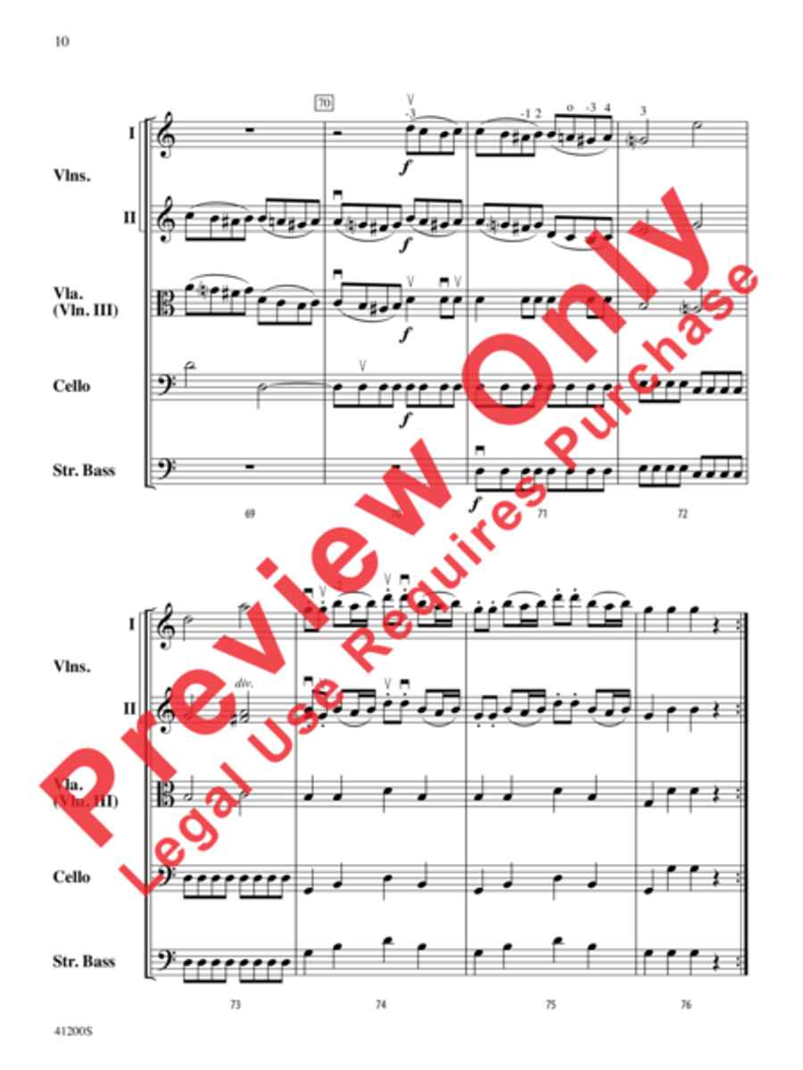 Allegro Molto Allegro Molto String Orchestra scores gallery preview page 11