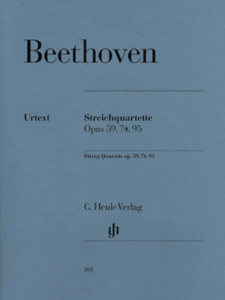 Book cover for String Quartets Op. 59, 74, 95