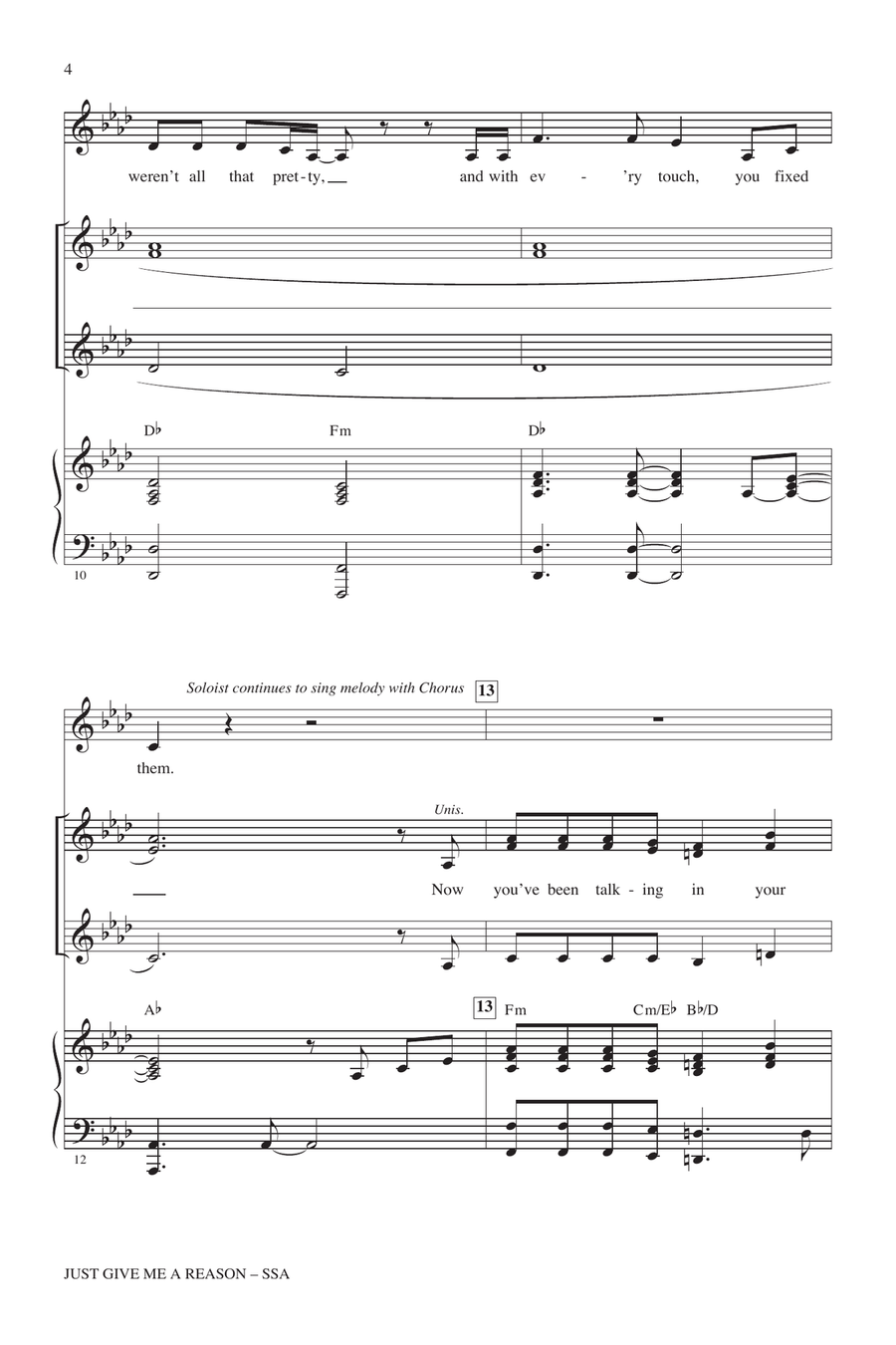 Just Give Me A Reason SSA scores gallery preview page 3