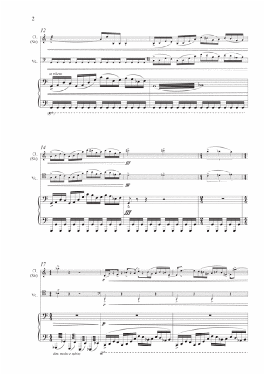 Alberto Cara: Blitzkrieg (ES-20-053) Clarinet scores gallery preview page 3