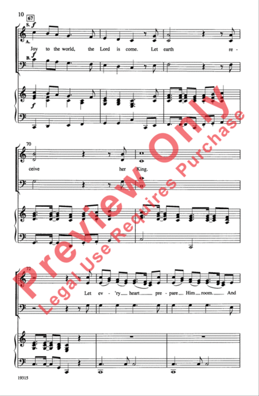 Joy: A Medley of Carols Joy: A Medley of Carols 3-Part scores gallery preview page 10