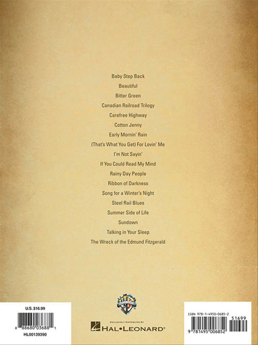 Best of Gordon Lightfoot Piano, Vocal, Guitar scores gallery preview page 4