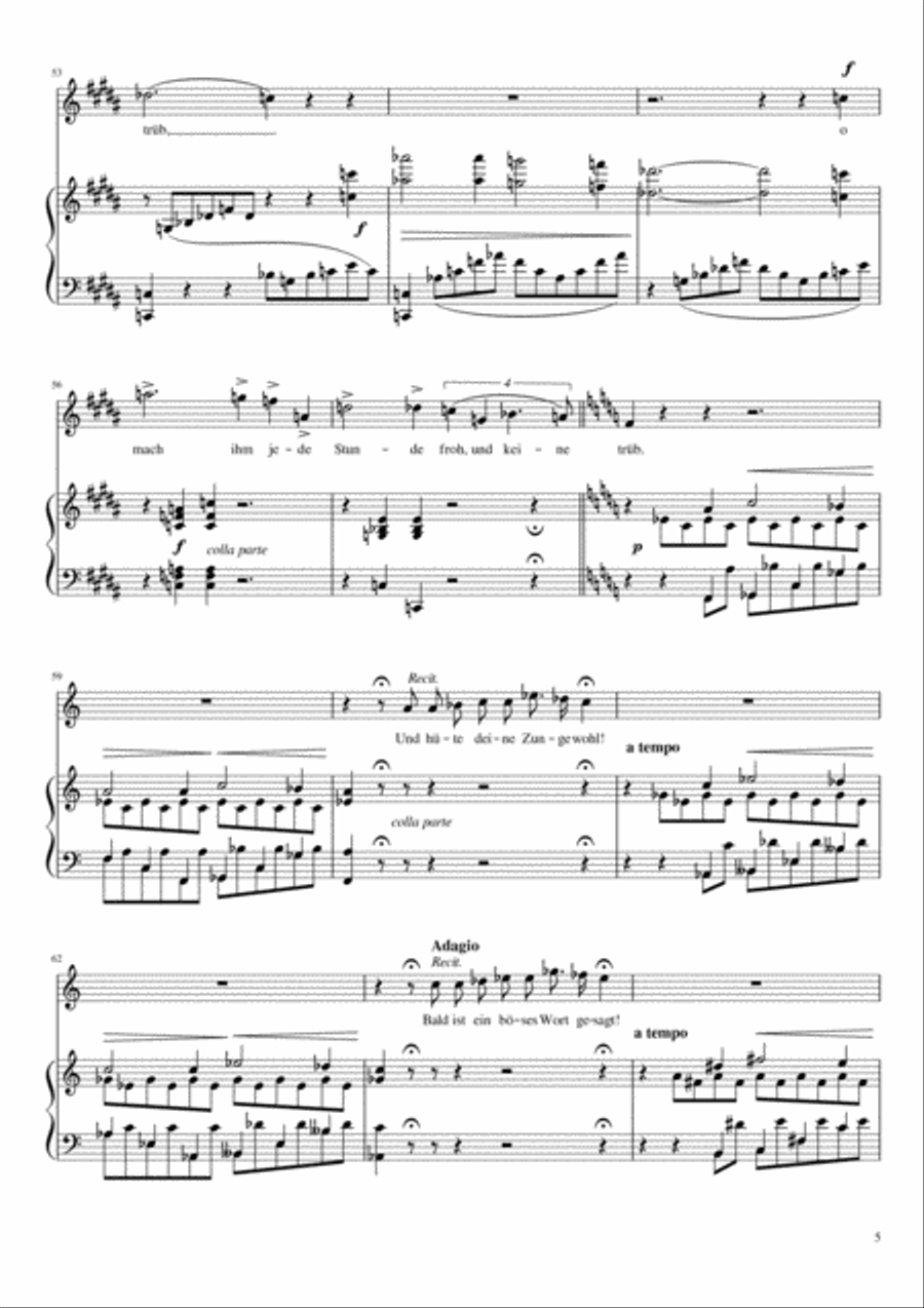 O lieb so lang du lieben kannst (Franz Liszt) [High Voice; key: Ab] High Voice scores gallery preview page 5