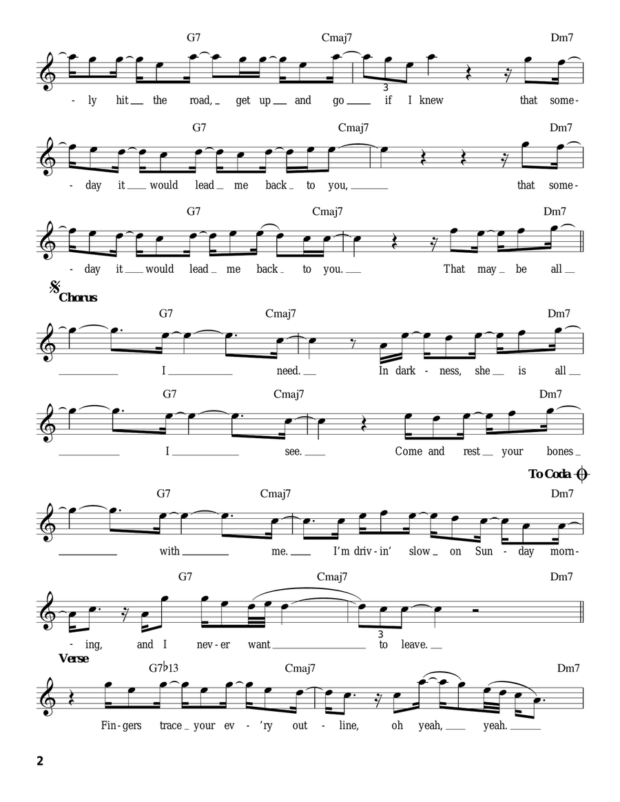Sunday Morning Acoustic Guitar scores gallery preview page 2