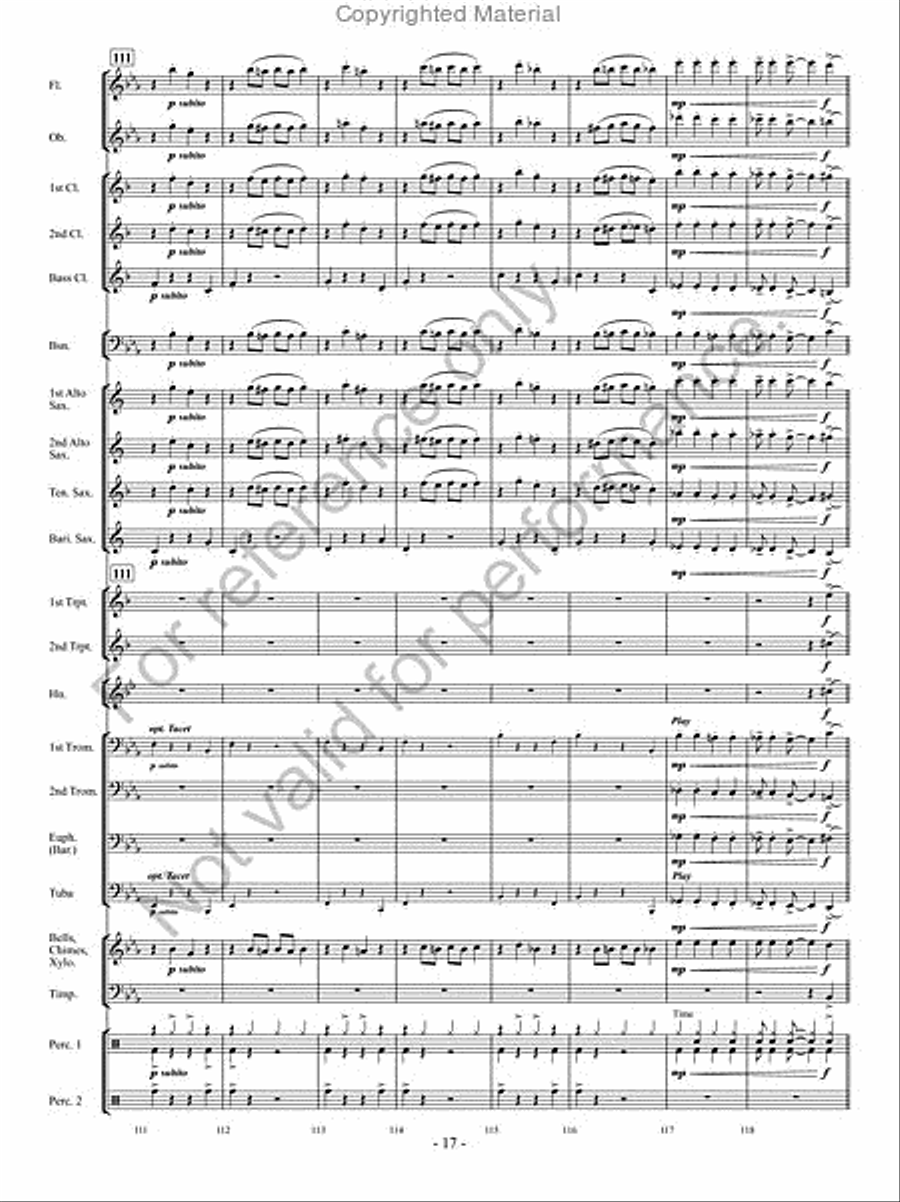 Curtain Call Curtain Call Concert Band scores gallery preview page 16