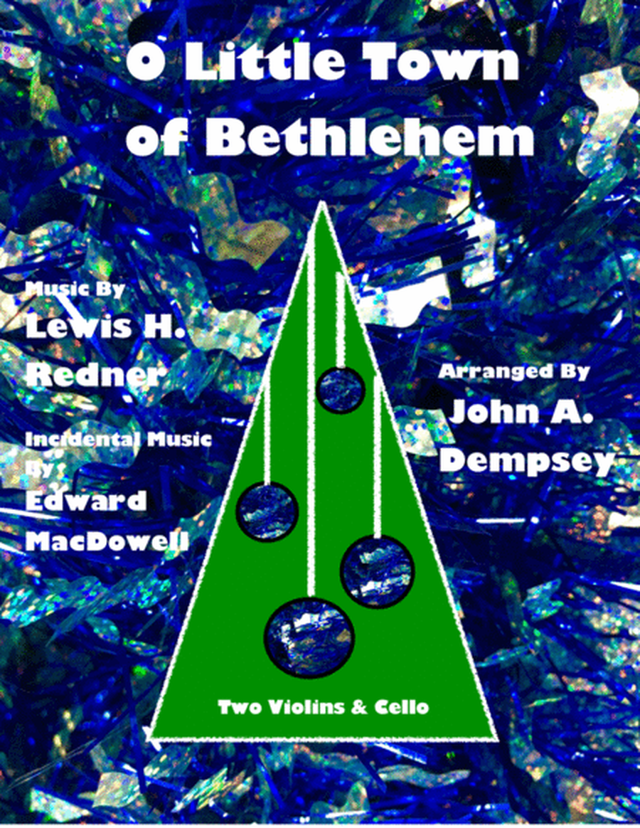 O Little Town of Bethlehem (String Trio): Two Violins and Cello image number null