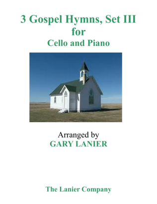 Book cover for Gary Lanier: 3 GOSPEL HYMNS, SET III (Duets for Cello & Piano)