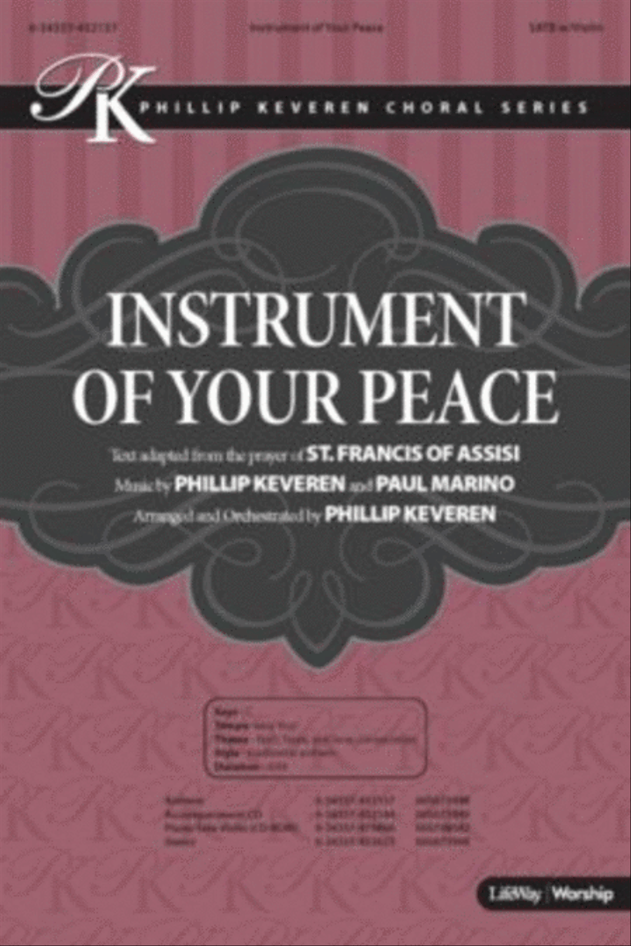 Instrument of Your Peace - Anthem Accompaniment CD 4-Part scores gallery preview page 1