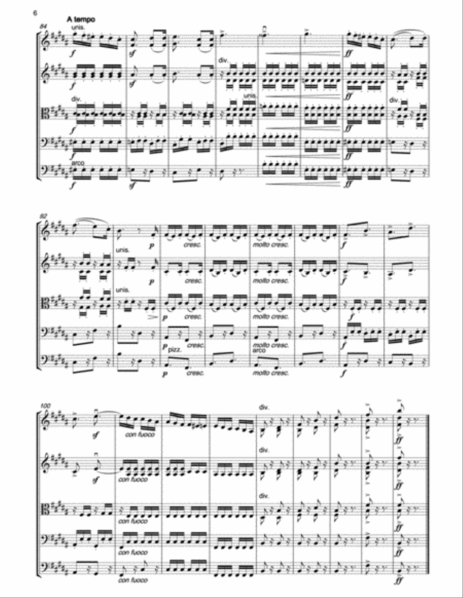 MENDELSSOHN Song without Words Op.30.No.2 for string orchestra String Orchestra scores gallery preview page 5
