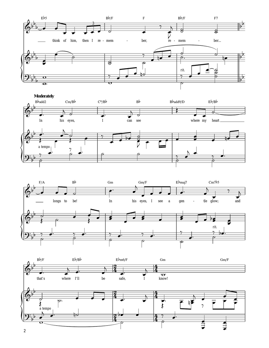 In His Eyes In His Eyes Voice scores gallery preview page 2