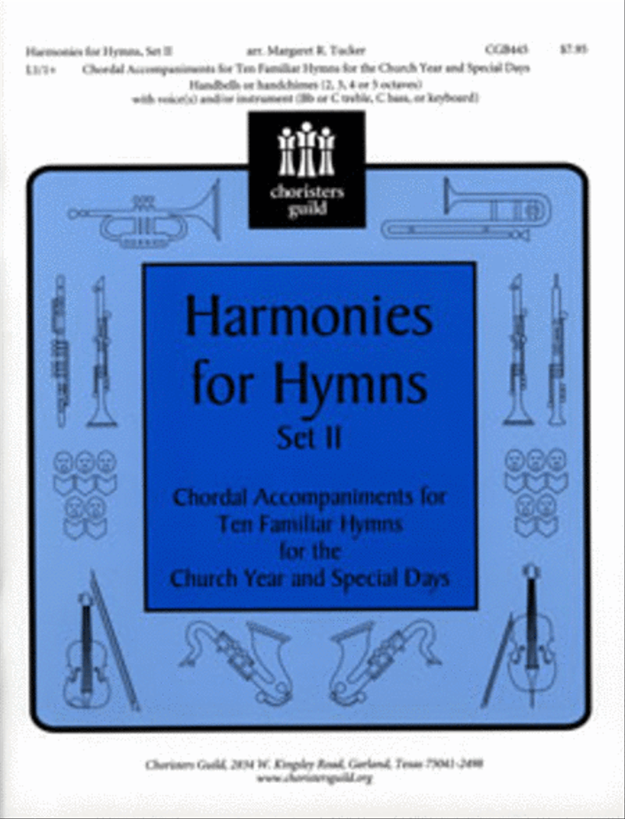 Harmonies for Hymns, Set II (Chordal Accompaniments for Ten Familiar by Margaret R Tucker Handbell Choir - Sheet Music