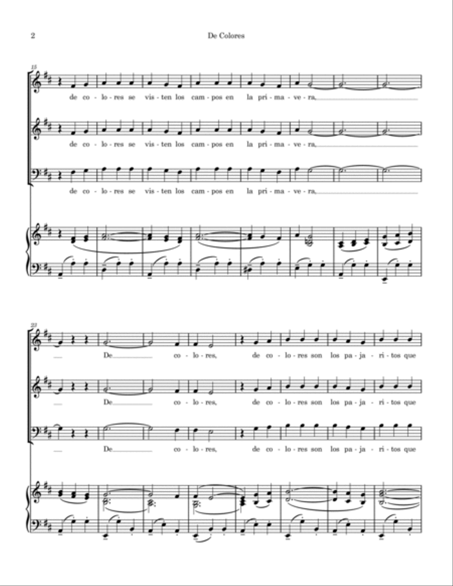 De Colores 3-Part scores gallery preview page 2