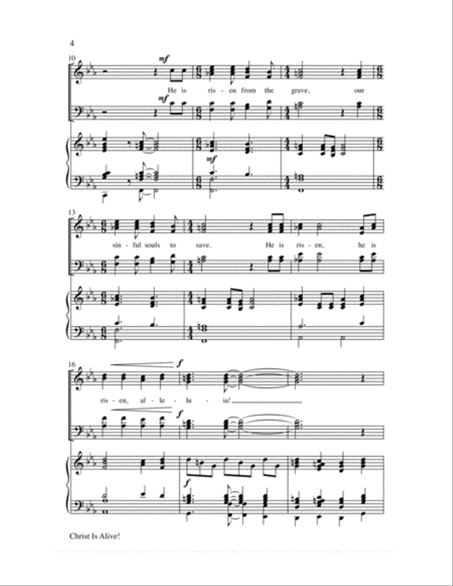 Christ Is Alive! Choir scores gallery preview page 3