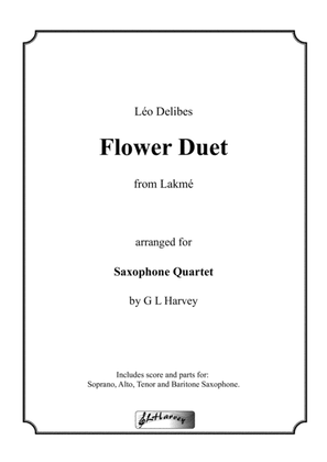 Book cover for Flower Duet for Saxophone Quartet