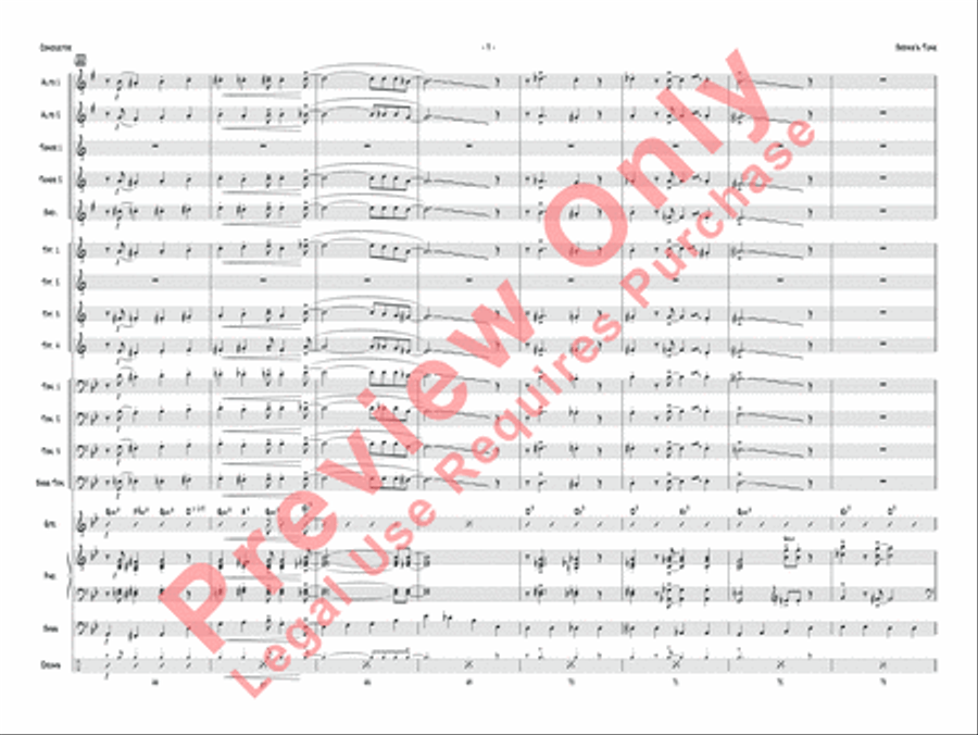 Bernie's Tune Jazz Ensemble scores gallery preview page 26