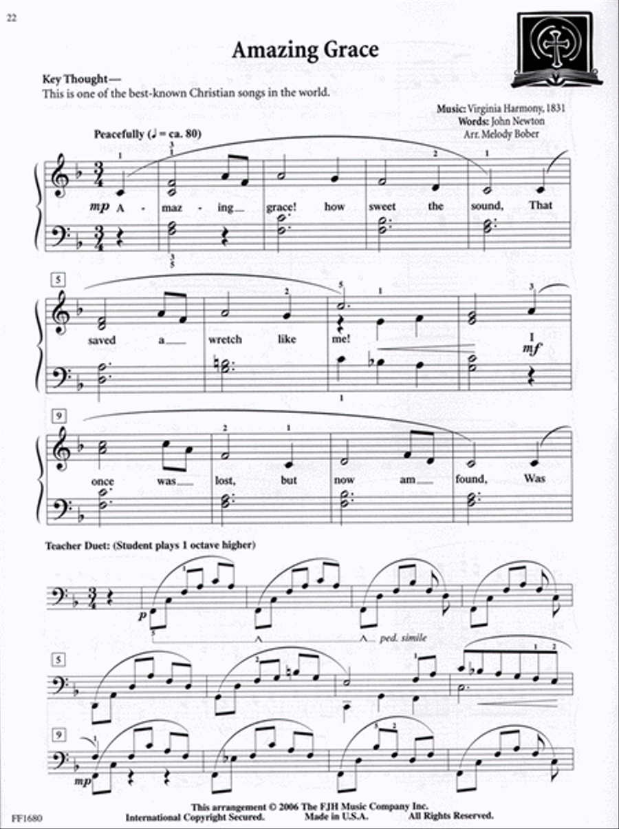 Keys to Worship, Book 3 Easy Piano scores gallery preview page 3