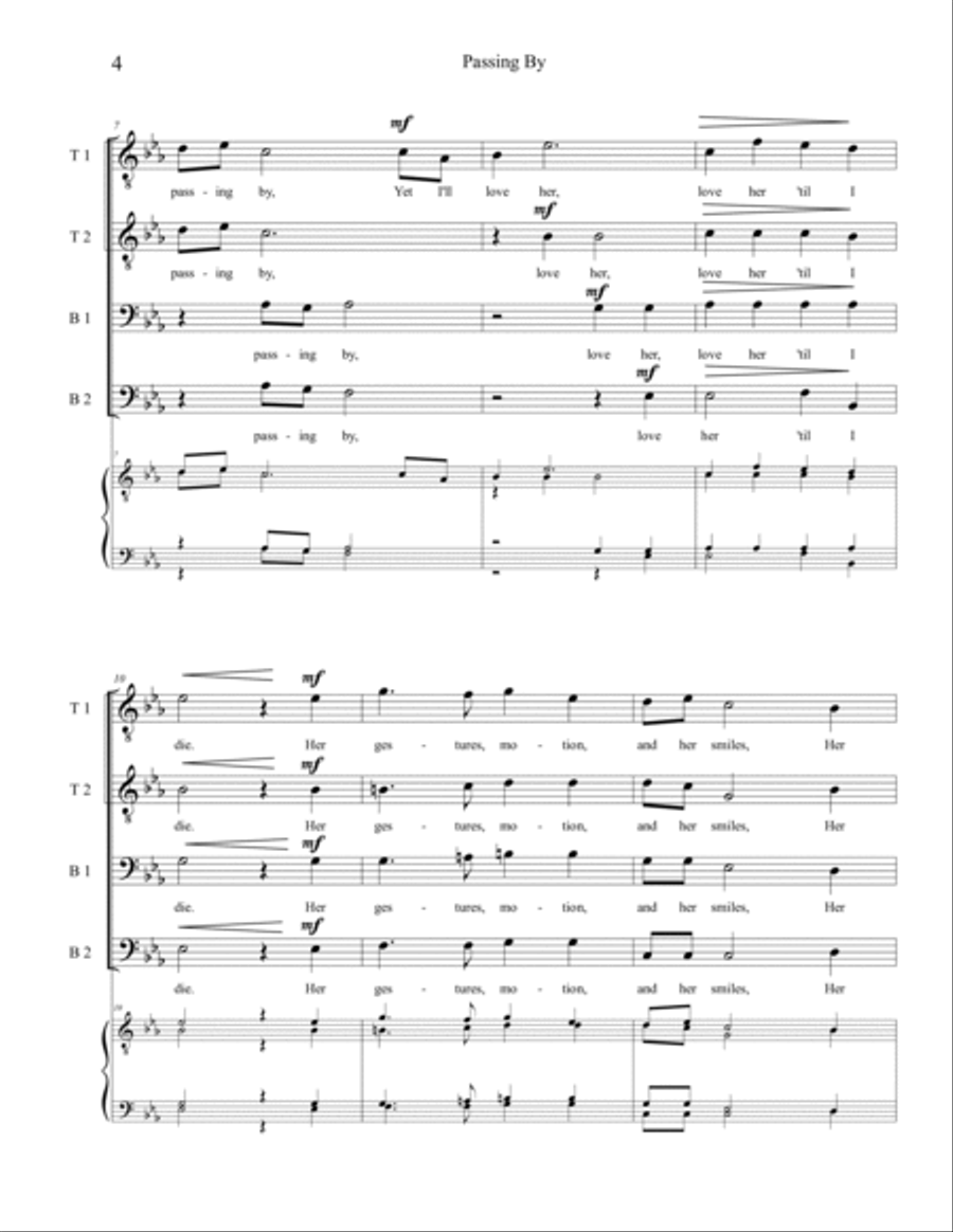 Passing By Passing By TTBB scores gallery preview page 4