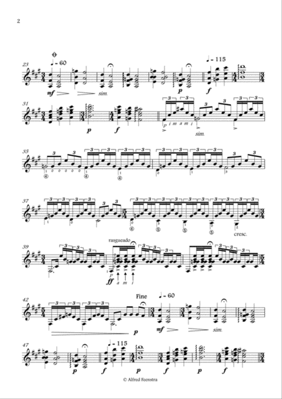 Oracion , Prayer Guitar Solo scores gallery preview page 2