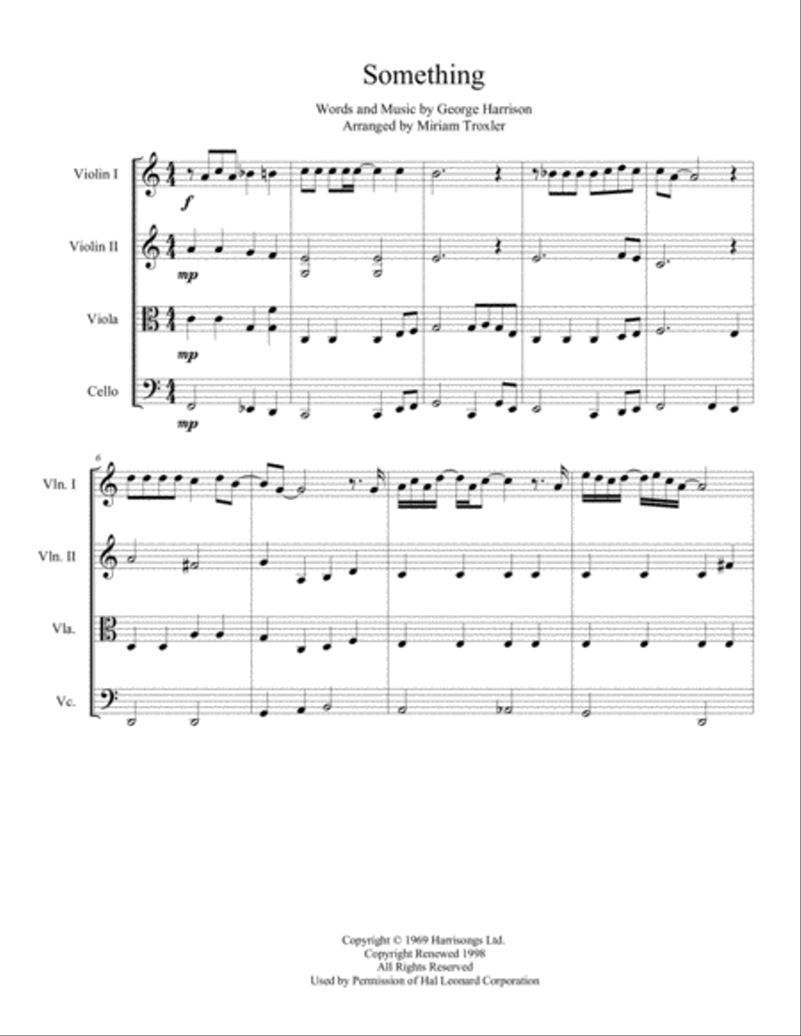 Something Something String Quartet scores gallery preview page 2