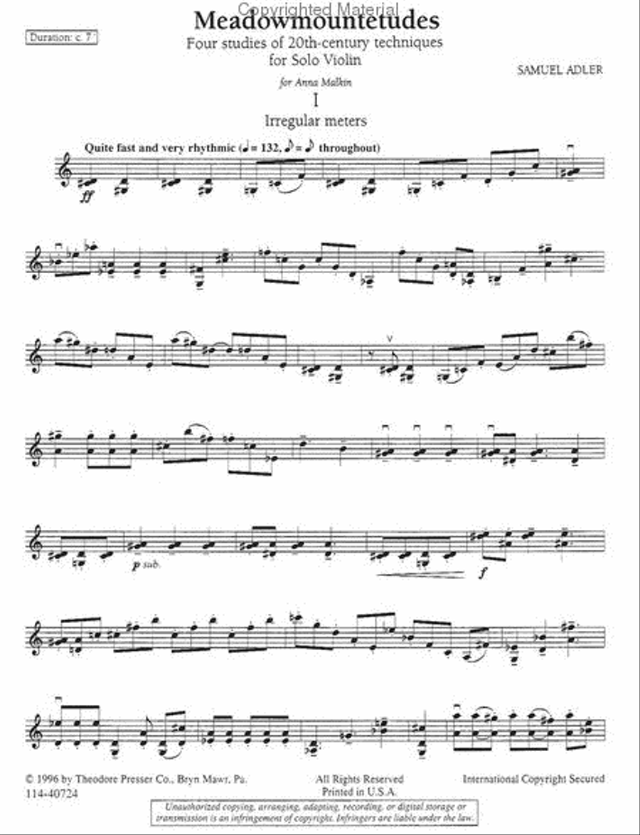 Meadowmountetudes Chamber Music scores gallery preview page 2