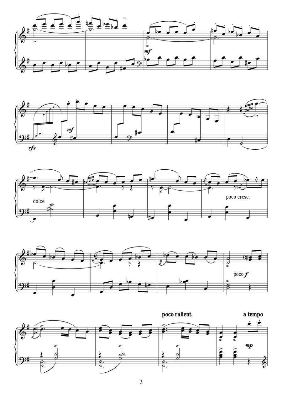 The Fiddler (From 5 Characteristic Impressions, Op.103) Piano Solo scores gallery preview page 2