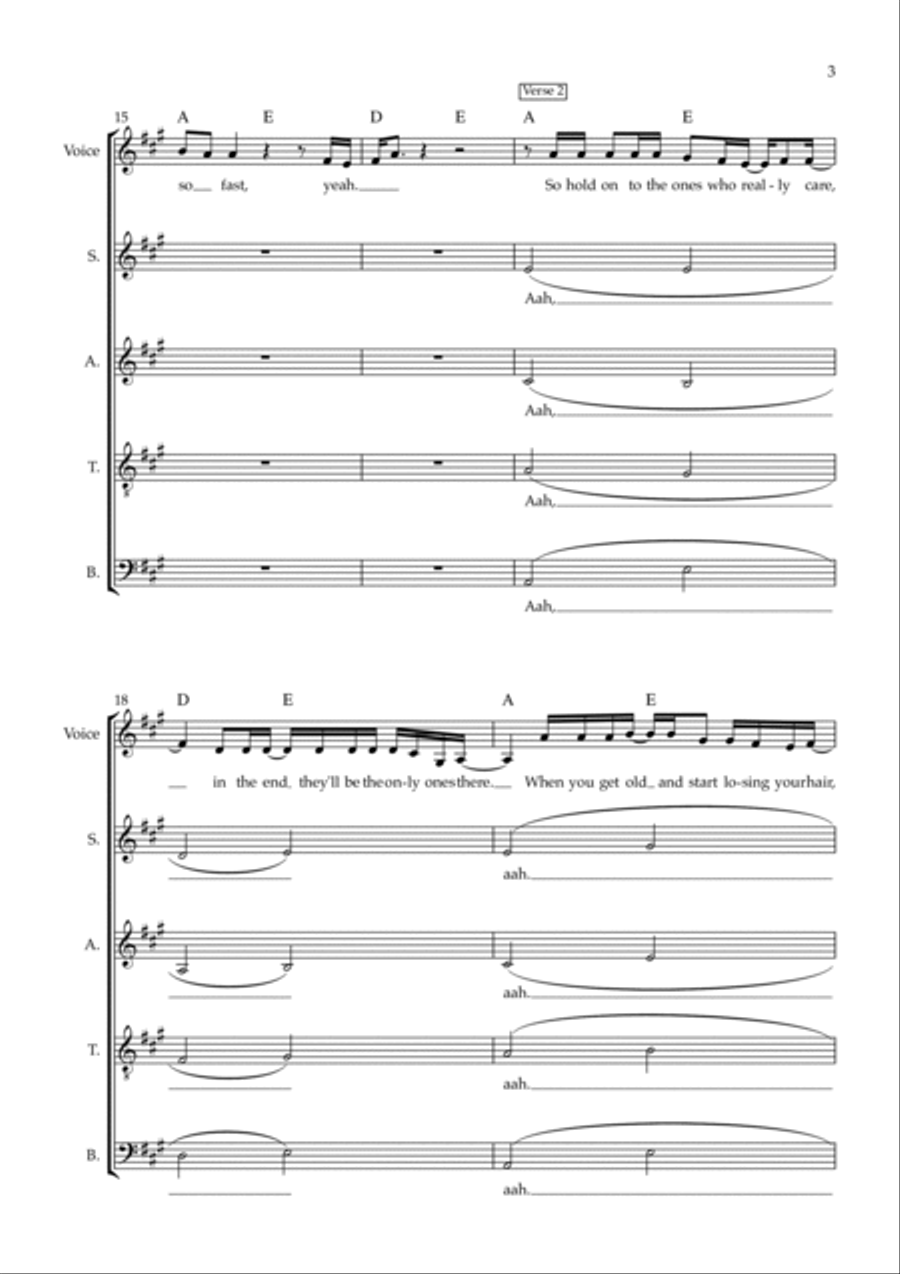 Mmmbop 2.0 4-Part scores gallery preview page 3