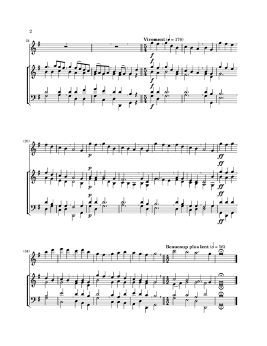 Carols without words Chamber Orchestra scores gallery preview page 2