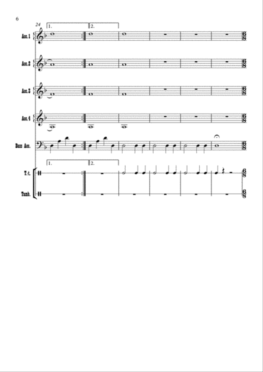 Last Of The Mohicans (main Theme) Large Ensemble scores gallery preview page 6