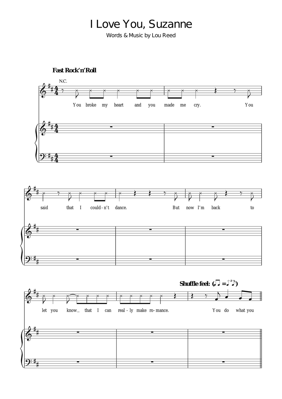 I Love You, Suzanne I Love You, Suzanne Violin Solo scores gallery preview page 1
