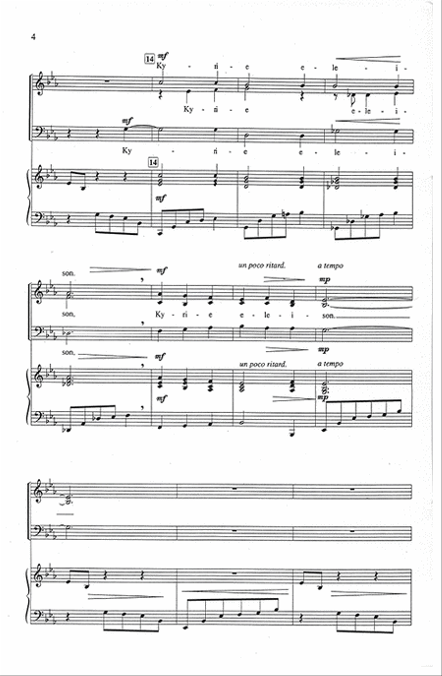 Kyrie Eleison 3-Part scores gallery preview page 3