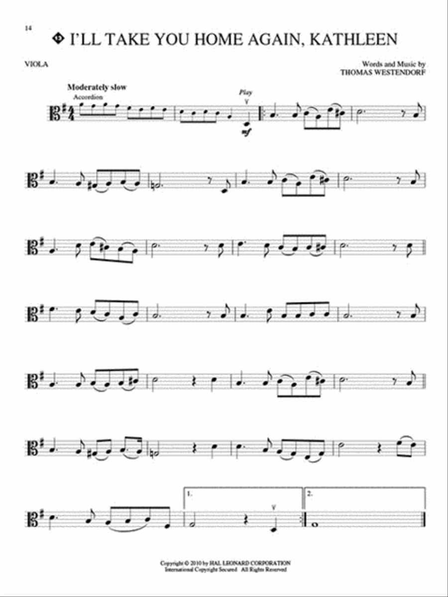 Irish Favorites Viola Solo scores gallery preview page 4