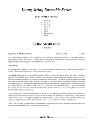 Celtic Meditation: Score