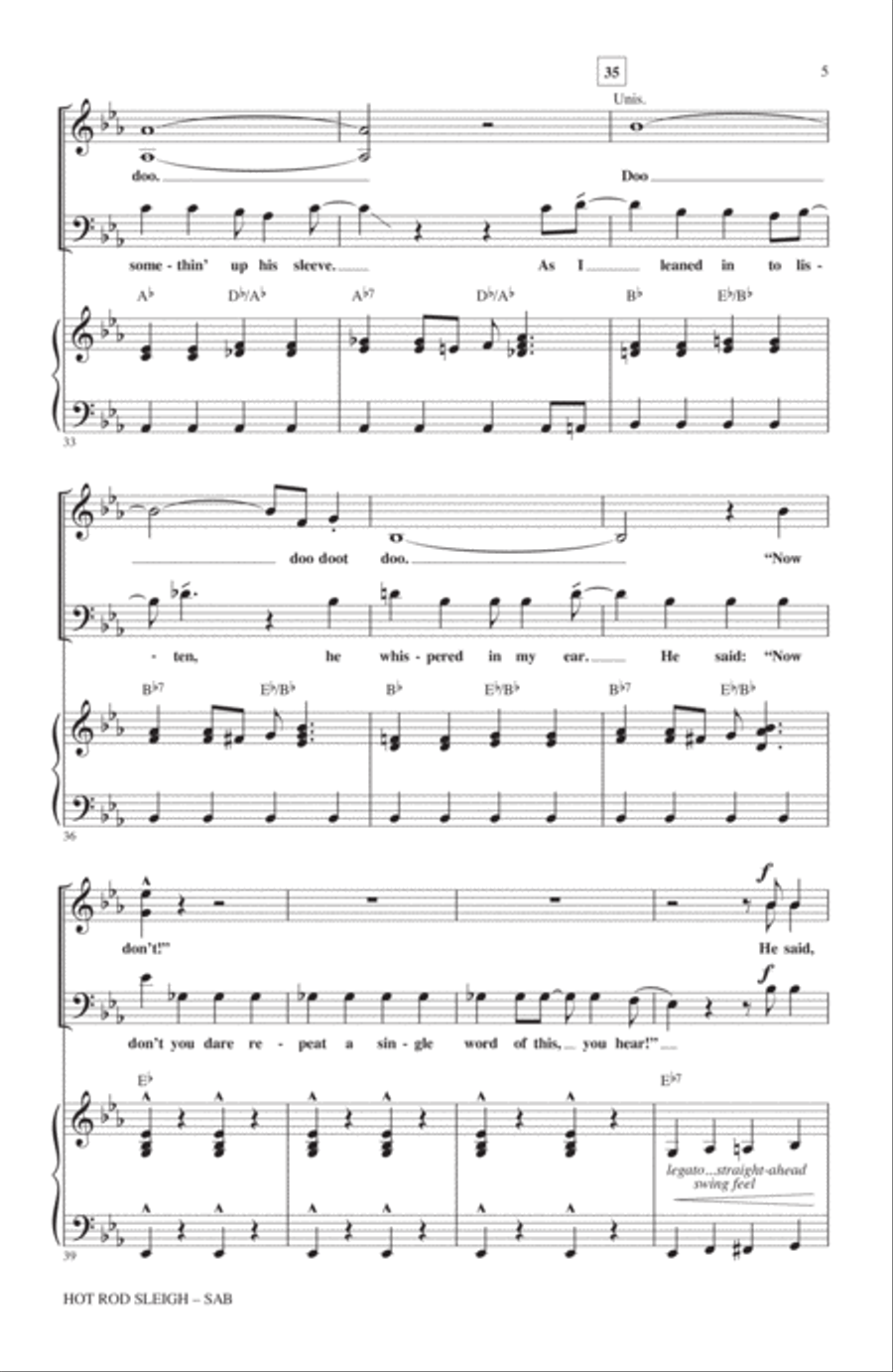 Hot Rod Sleigh Hot Rod Sleigh 3-Part scores gallery preview page 4