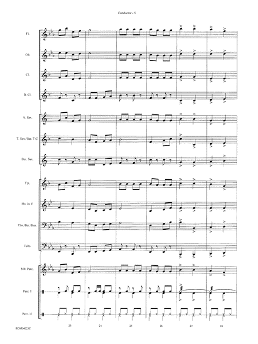A Christmas Kazoo: Score Concert Band scores gallery preview page 6