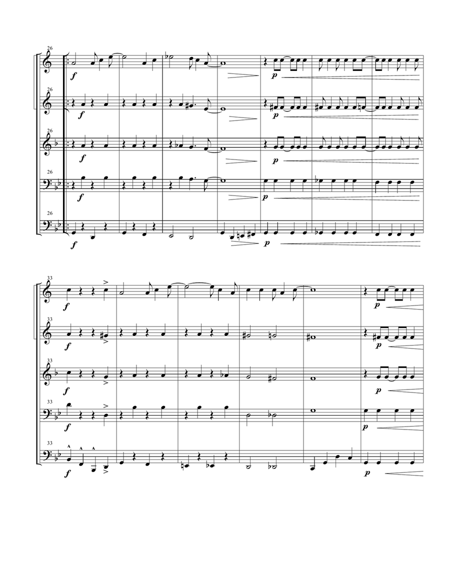 It Don't Mean A Thing (If It Ain't Got That Swing) Brass Ensemble scores gallery preview page 5