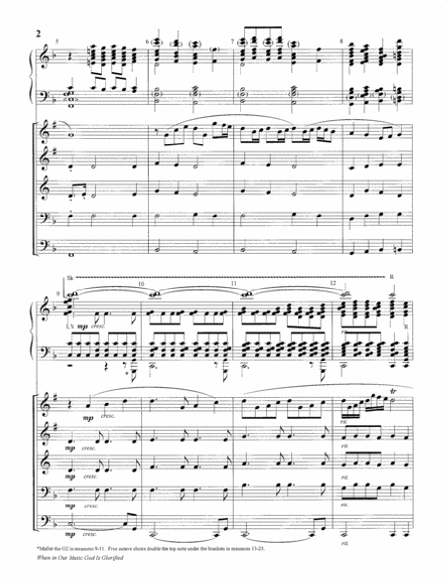 When in Our Music God Is Glorified Organ scores gallery preview page 3