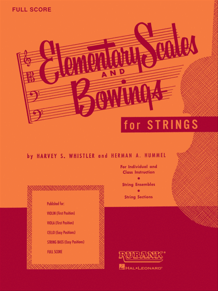 Elementary Scales and Bowings – Full Score (Music Instruction) Orchestra scores gallery preview page 1