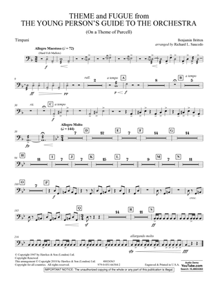 Theme and Fugue from The Young Person's Guide to the Orchestra - Timpani