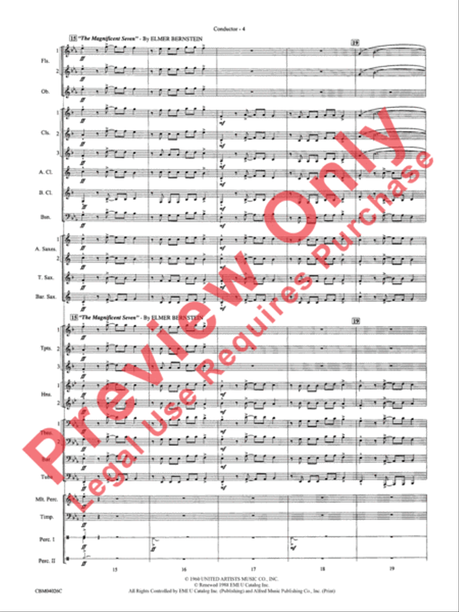 Go West! Concert Band scores gallery preview page 7