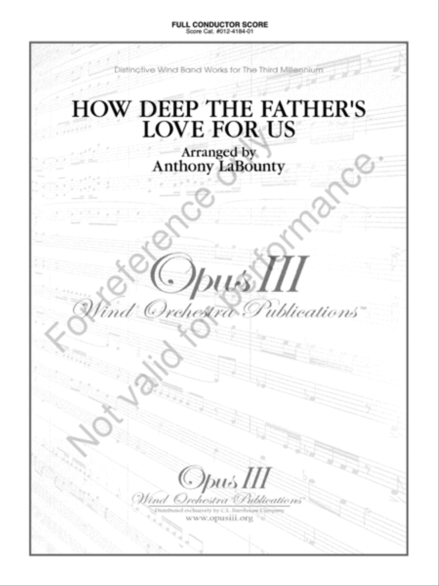How Deep The Father's Love For Us Concert Band scores gallery preview page 2