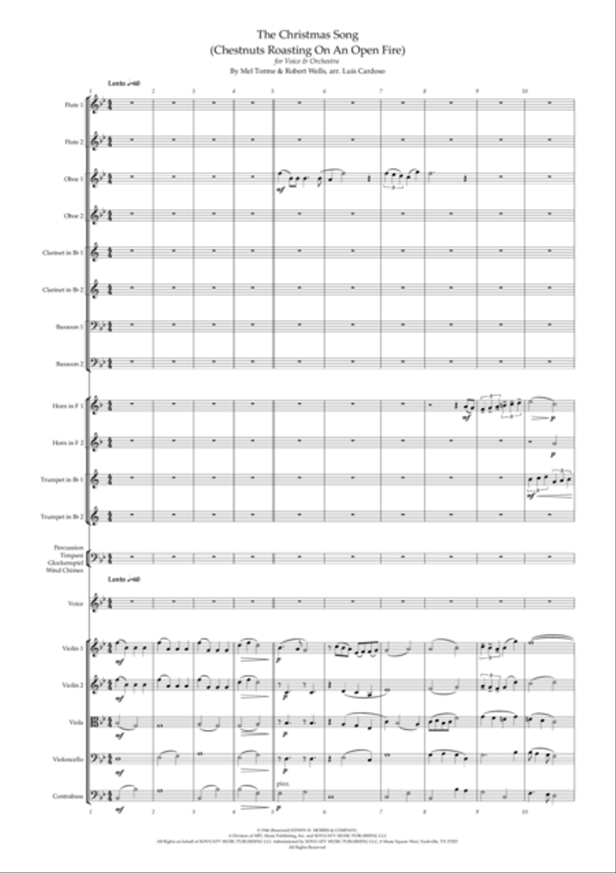 The Christmas Song (chestnuts Roasting On An Open Fire) Chamber Orchestra scores gallery preview page 5