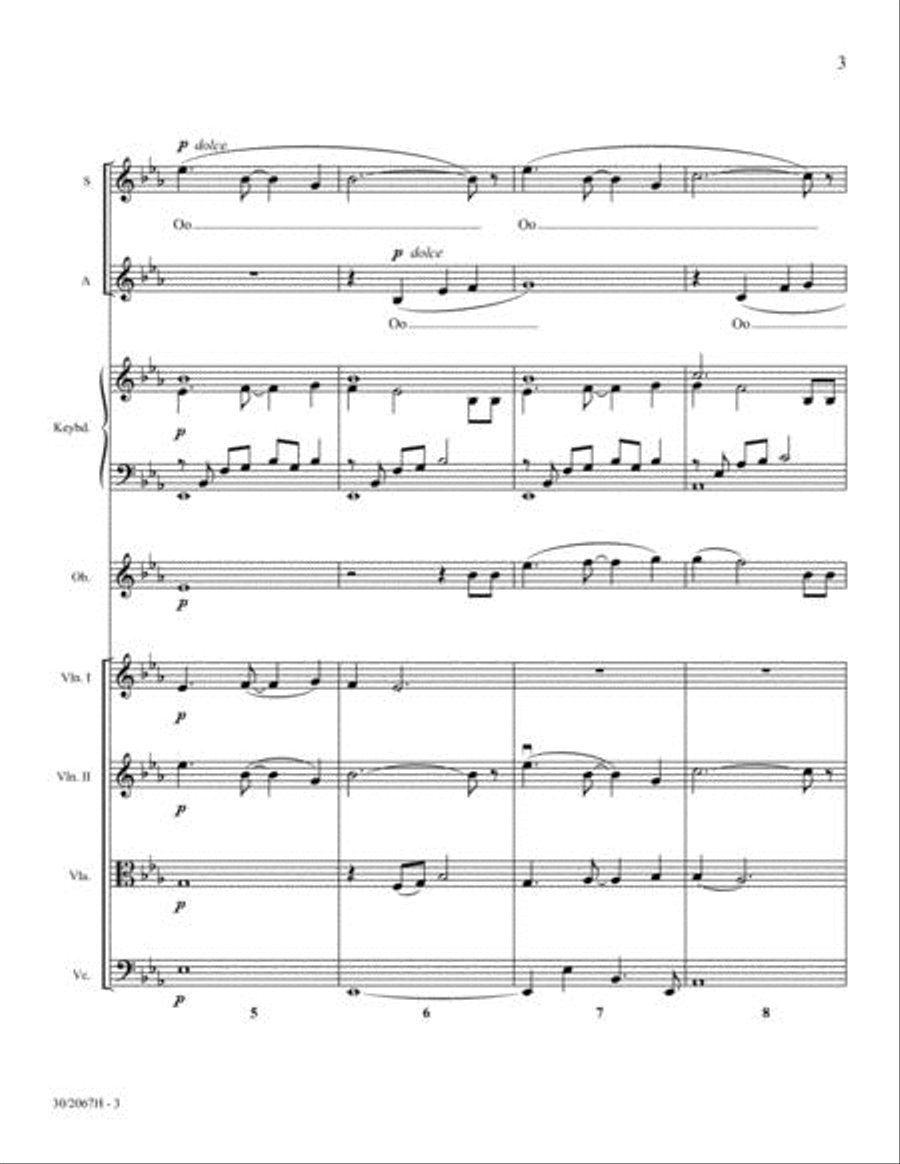 Inscription of Hope - Score and Parts Oboe scores gallery preview page 3