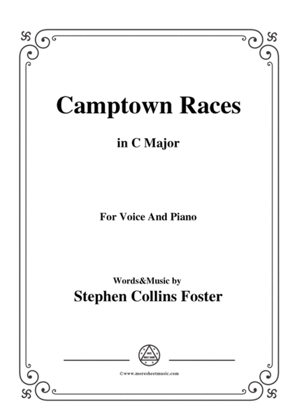 Stephen Collins Foster-Camptown Races,in C Major,for Voice&Piano image number null