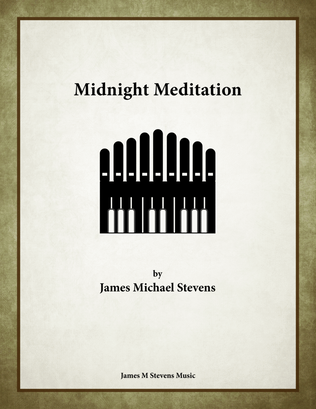 Book cover for Midnight Meditation - Organ Solo