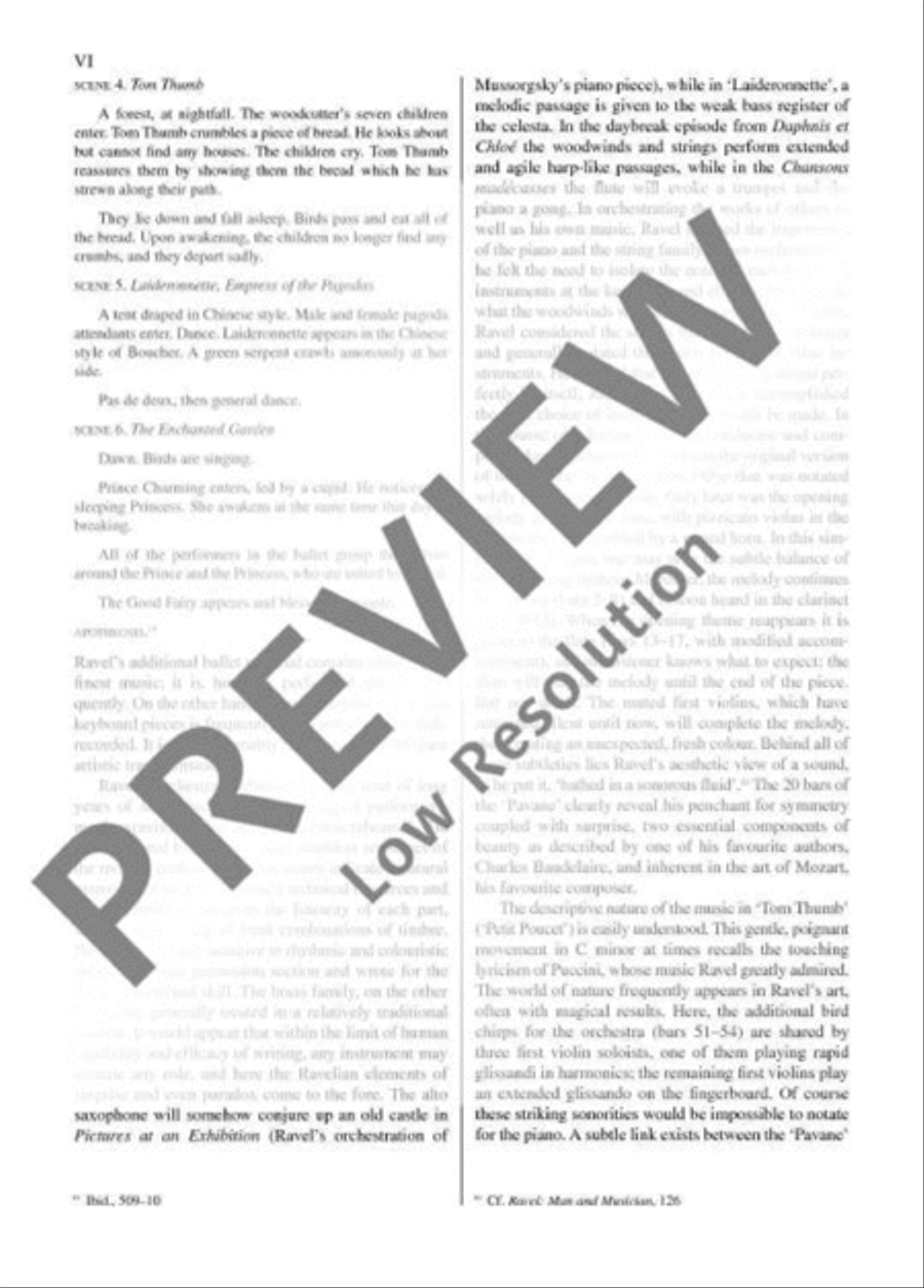 Ma Mère L'Oye Orchestra scores gallery preview page 7
