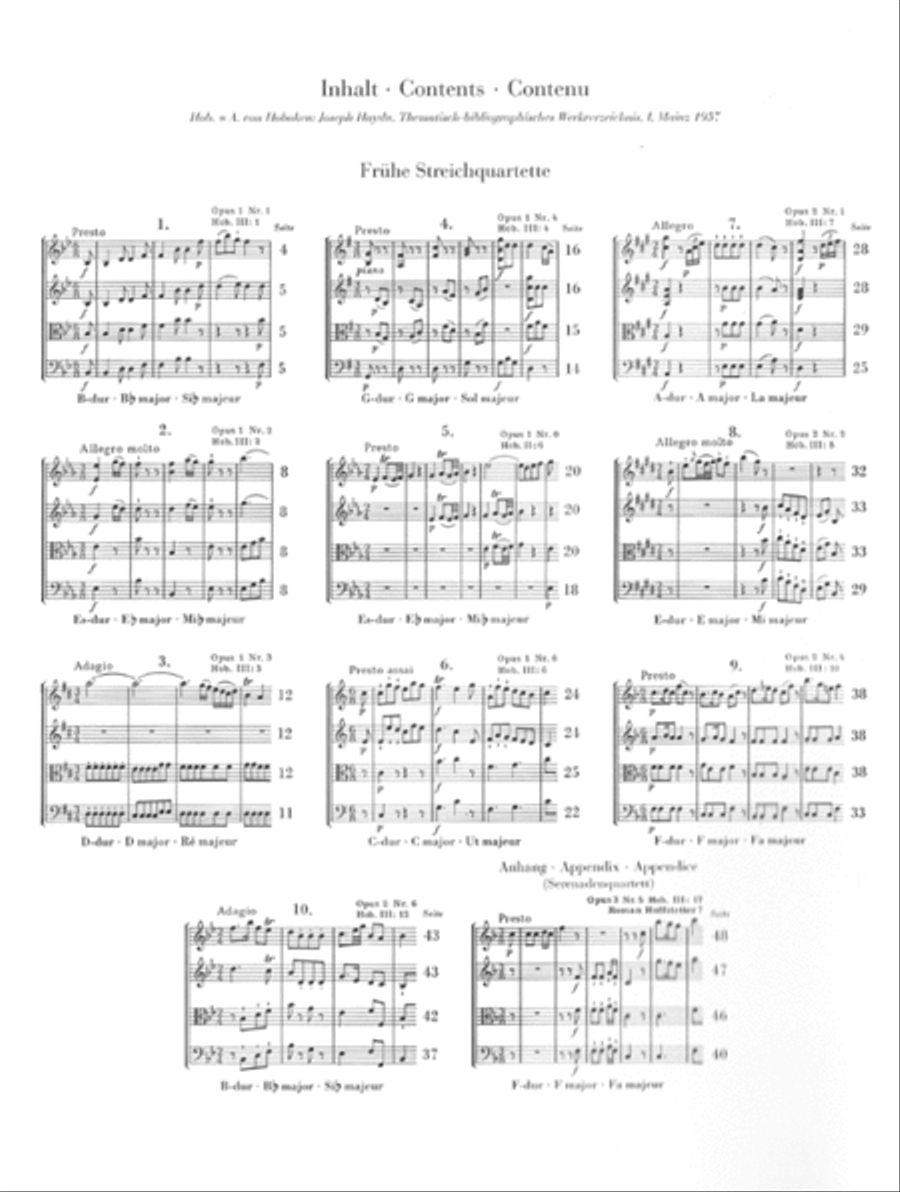 String Quartets – Volume I String Quartet scores gallery preview page 2