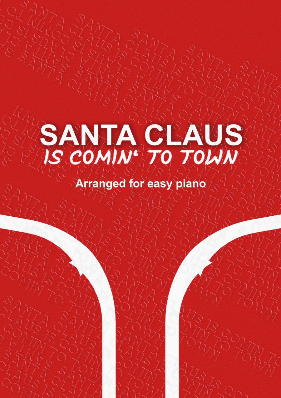 Santa Claus Is Comin' To Town Easy Piano scores gallery preview page 1